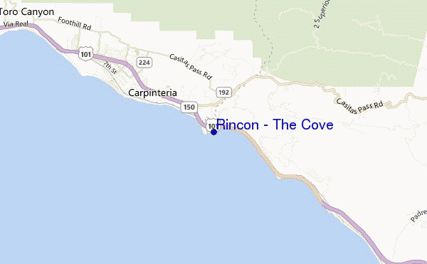 mappa di localizzazione di Rincon - The Cove