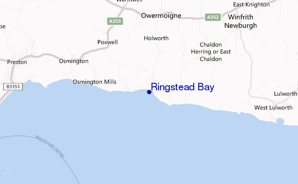 mappa di localizzazione di Ringstead Bay
