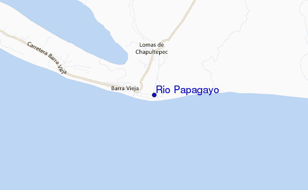mappa di localizzazione di Rio Papagayo