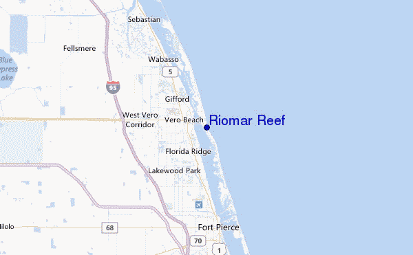 Riomar Reef Location Map
