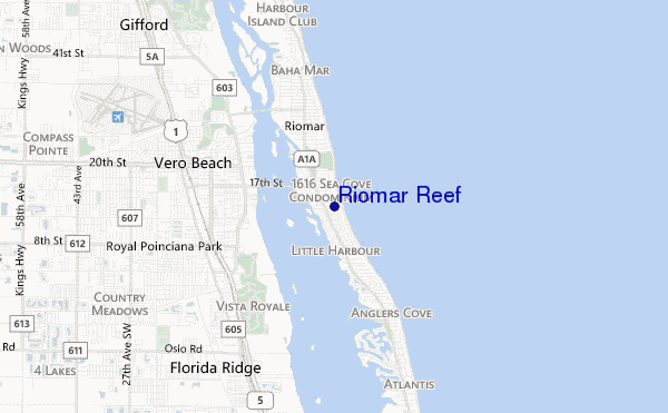 mappa di localizzazione di Riomar Reef
