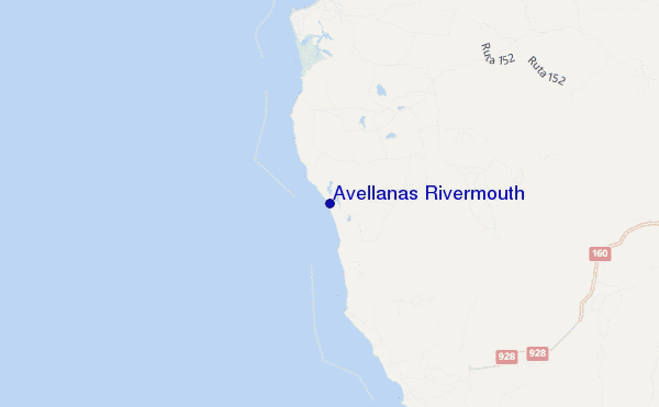 mappa di localizzazione di Avellanas Rivermouth