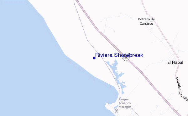 mappa di localizzazione di Riviera Shorebreak