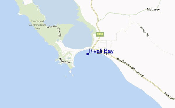 mappa di localizzazione di Rivoli Bay