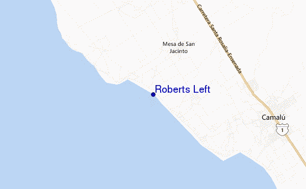 mappa di localizzazione di Roberts Left