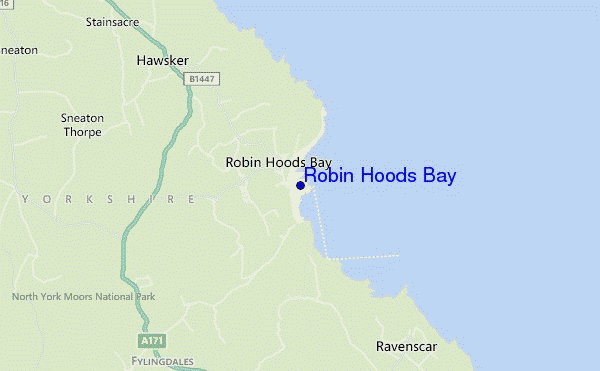 mappa di localizzazione di Robin Hoods Bay