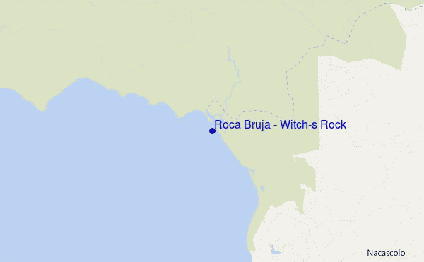 mappa di localizzazione di Roca Bruja - Witch's Rock