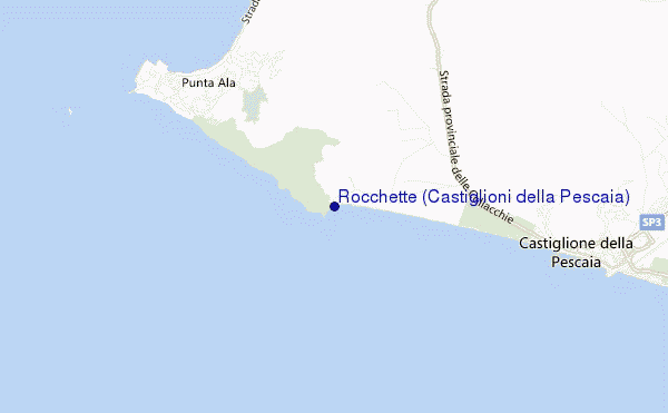 mappa di localizzazione di Rocchette (Castiglioni della Pescaia)