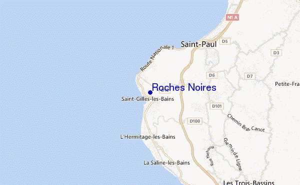 mappa di localizzazione di Roches Noires