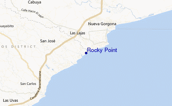 mappa di localizzazione di Rocky Point