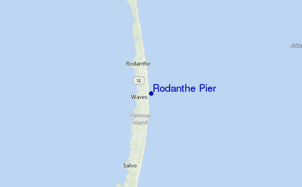 mappa di localizzazione di Rodanthe Pier