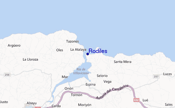 mappa di localizzazione di Rodiles