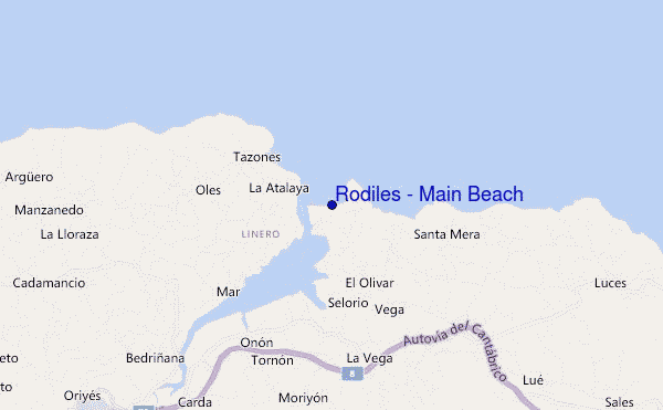 mappa di localizzazione di Rodiles - Main Beach