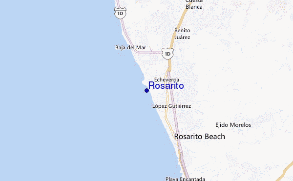 mappa di localizzazione di Rosarito