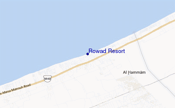 mappa di localizzazione di Rowad Resort