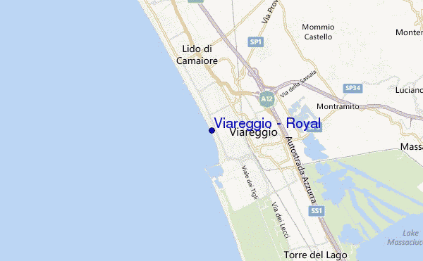 mappa di localizzazione di Viareggio - Royal