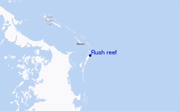 Rush reef Location Map