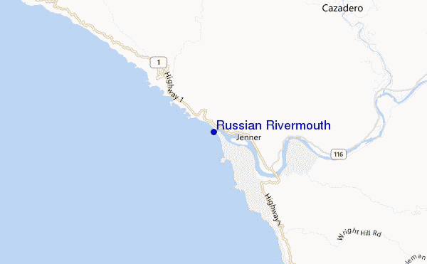 mappa di localizzazione di Russian Rivermouth
