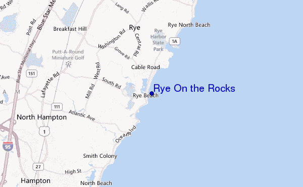mappa di localizzazione di Rye On the Rocks