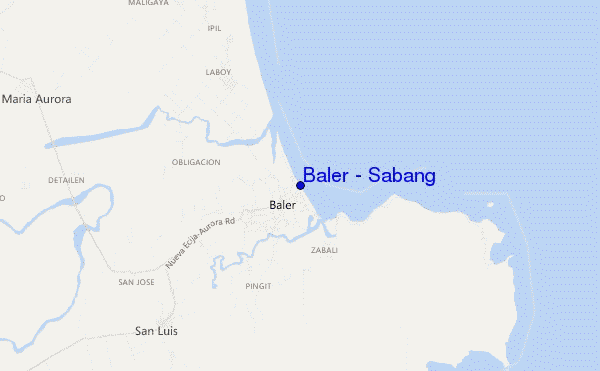 mappa di localizzazione di Baler - Sabang