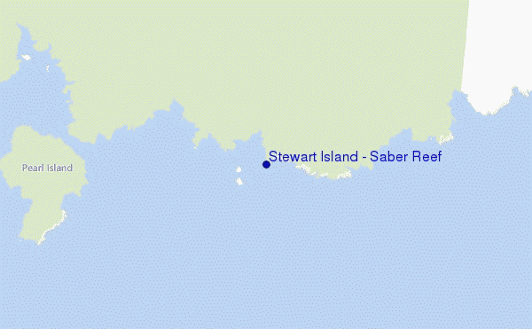 mappa di localizzazione di Stewart Island - Saber Reef