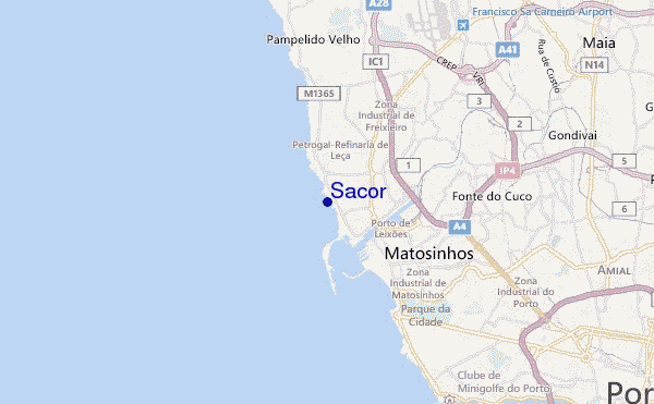 mappa di localizzazione di Sacor