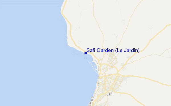 mappa di localizzazione di Safi Garden (Le Jardin)