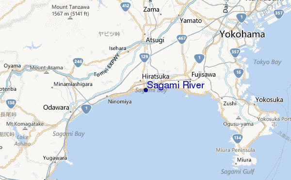 Sagami River Location Map