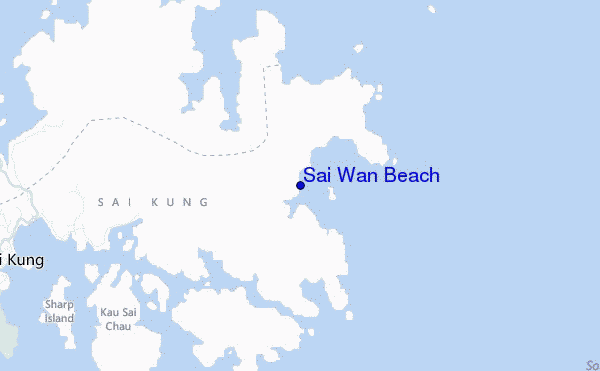 mappa di localizzazione di Sai Wan Beach