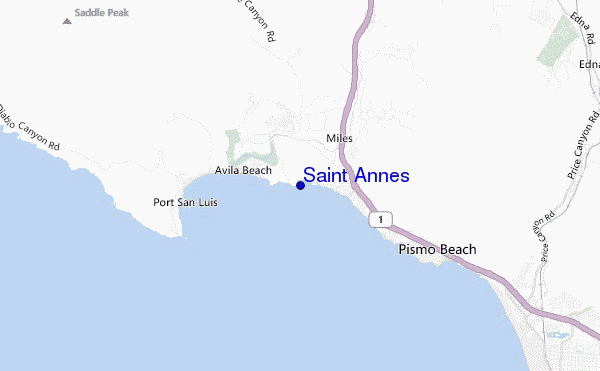 mappa di localizzazione di Saint Annes