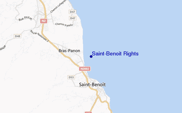mappa di localizzazione di Saint-Benoit Rights