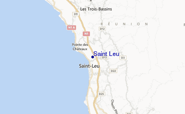 mappa di localizzazione di Saint Leu