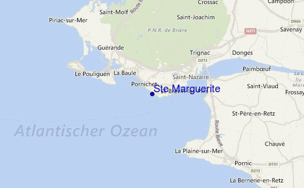 Ste Marguerite Location Map
