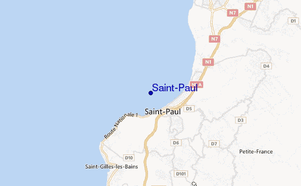 mappa di localizzazione di Saint-Paul
