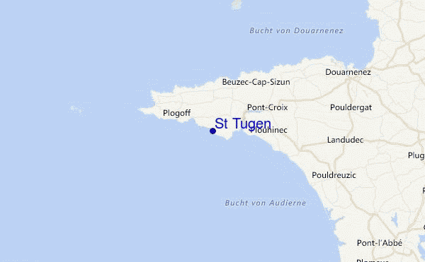 St Tugen Location Map