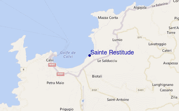 mappa di localizzazione di Sainte Restitude