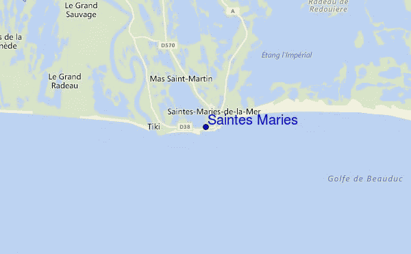 mappa di localizzazione di Saintes Maries