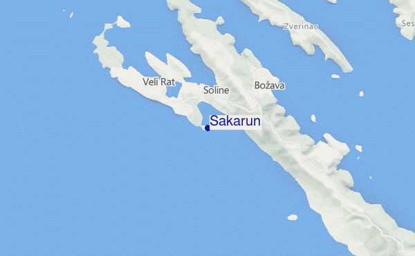 mappa di localizzazione di Sakarun