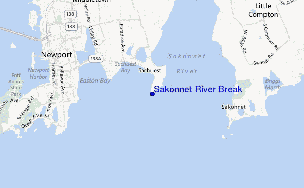 mappa di localizzazione di Sakonnet River Break