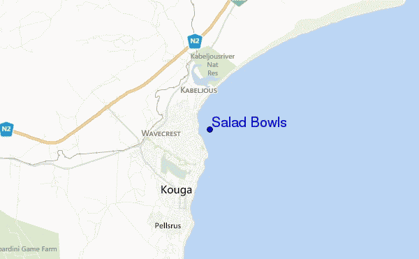 mappa di localizzazione di Salad Bowls