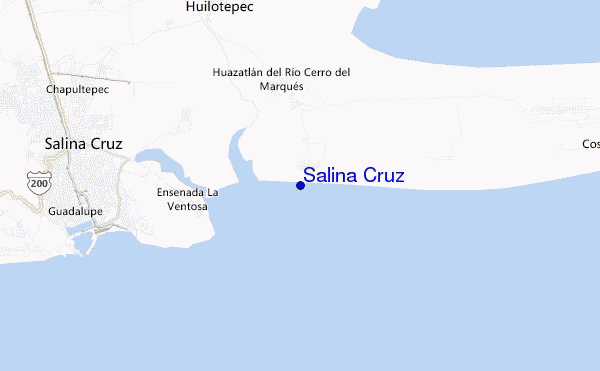 mappa di localizzazione di Salina Cruz