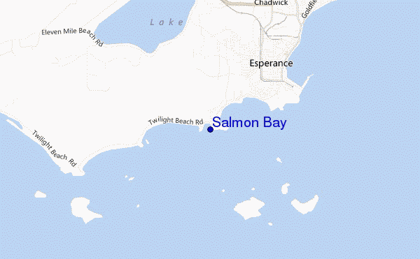 mappa di localizzazione di Salmon Bay