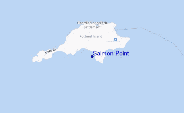 mappa di localizzazione di Salmon Point