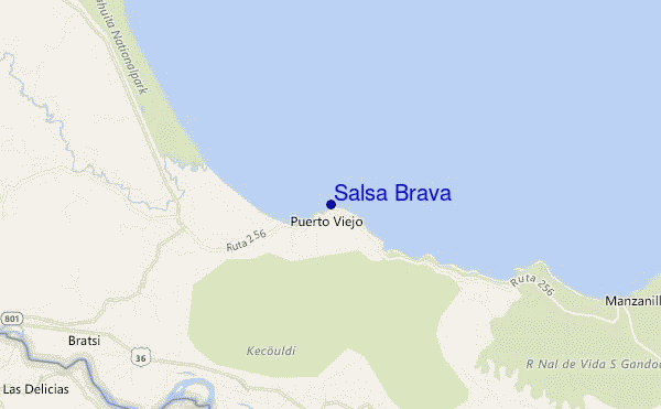mappa di localizzazione di Salsa Brava