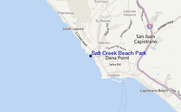 mappa di localizzazione di Salt Creek Beach Park