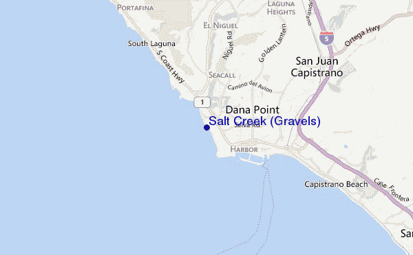 mappa di localizzazione di Salt Creek (Gravels)