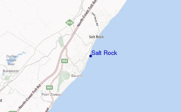 mappa di localizzazione di Salt Rock