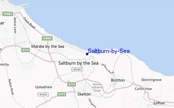 mappa di localizzazione di Saltburn-by-Sea
