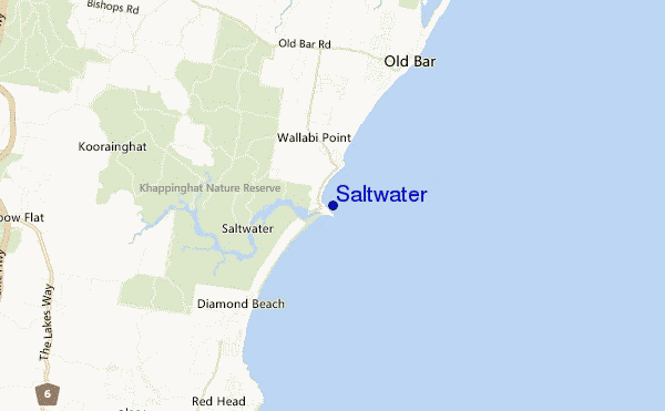 mappa di localizzazione di Saltwater