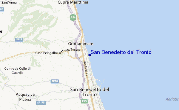 mappa di localizzazione di San Benedetto del Tronto